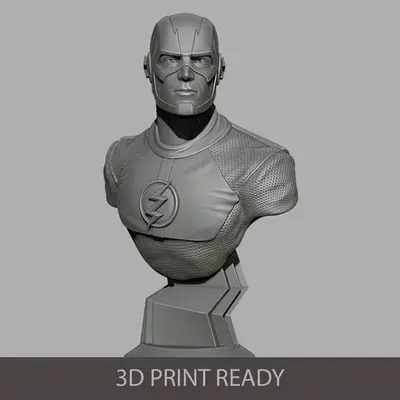 Flash Busto Archivo STL OBJ para Impresion 3D