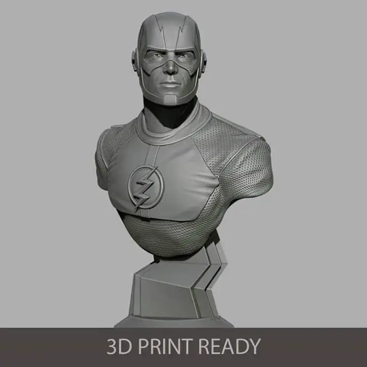 Flash Busto Archivo STL OBJ para Impresion 3D