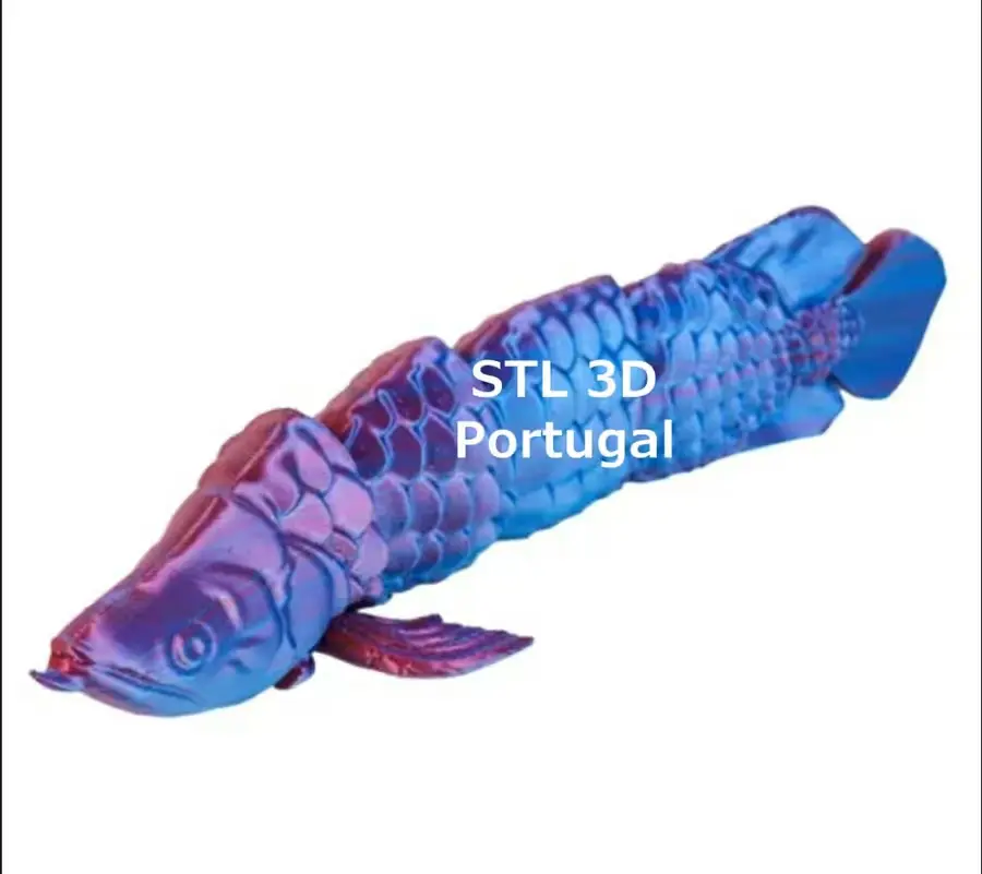 Flexi Arowana Archivo Stl Obj Para Impresion 3D