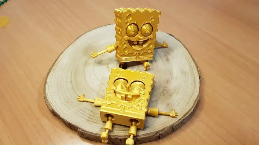 Flexi Bob Esponja Archivo STL OBJ para Impresion 3D