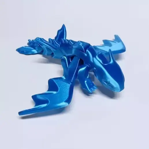Flexi Bonito Dragón Archivo Stl Obj Para Impresion 3D