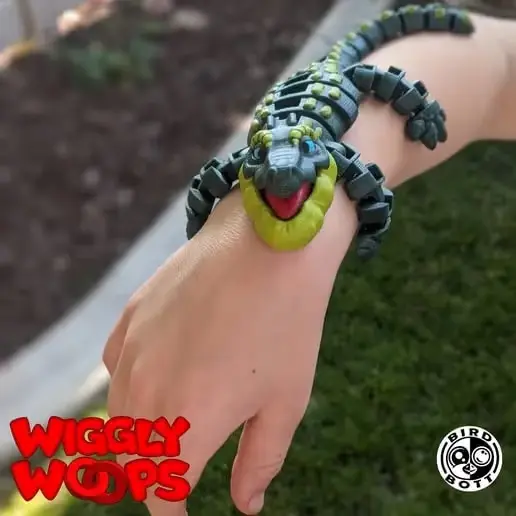 Flexi Croco Archivo Stl Obj Para Impresion 3D