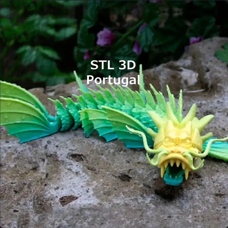 Flexi Dragonfish Archivo Stl Obj Para Impresion 3D