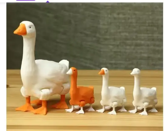 Flexi Ganso 4 Patas Archivo Stl Obj Para Impresion 3D