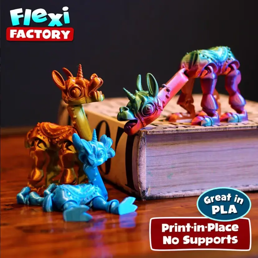 Flexi Llama Archivo Stl Obj Para Impresion 3D