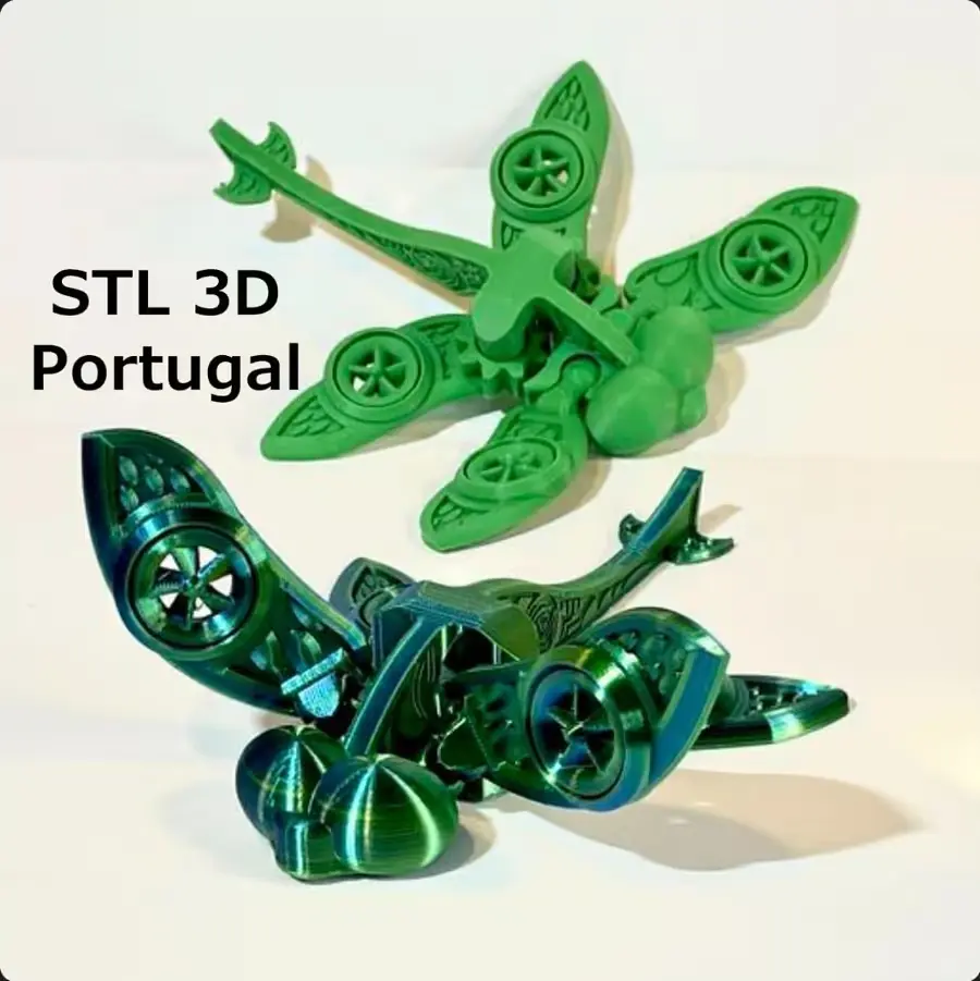 Flexi Mech Dragonfly Archivo Stl Obj Para Impresion 3D