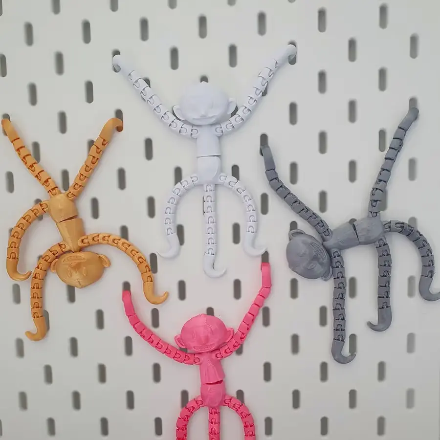 Flexi Monos Colgados Archivo STL OBJ para Impresion 3D