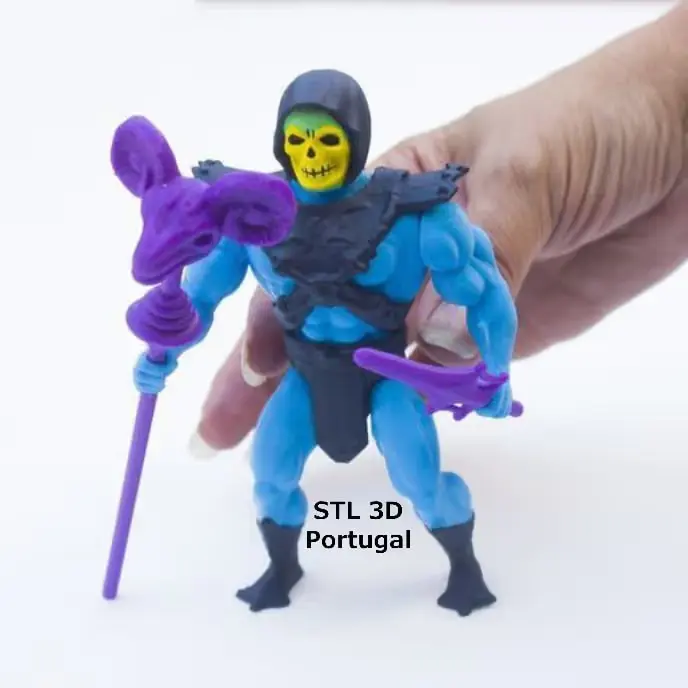 Flexi Skeletor Archivo Stl Obj Para Impresion 3D