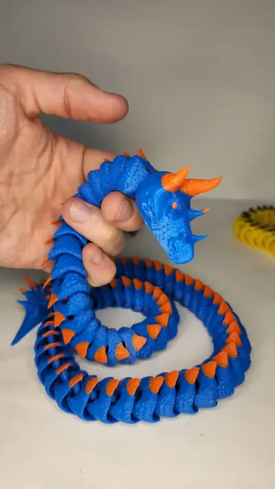 Flexi Snake V2 Archivo STL OBJ para Impresion 3D