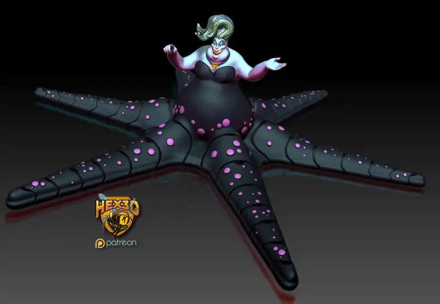 Flexi Ursula V2 Archivo STL OBJ para Impresion 3D