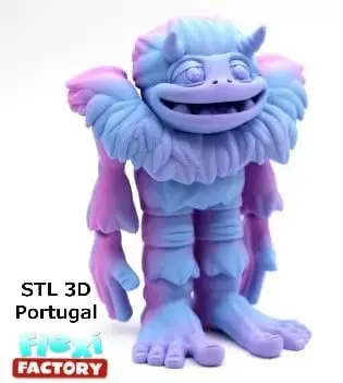 Flexi Yeti Archivo STL OBJ para Impresion 3D