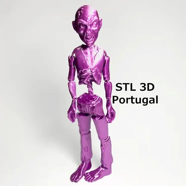 Flexi Zombie Archivo Stl Obj Para Impresion 3D