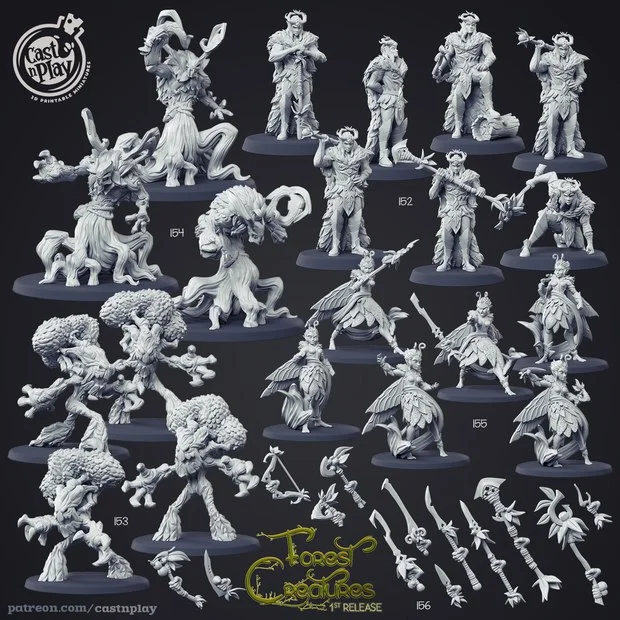 Forest Creatures Pack Archivo STL Impresión 3D