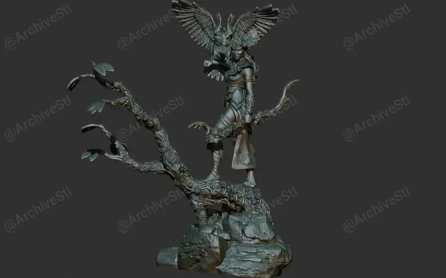 Forest Guardian Archivo Stl Para Impresion 3D