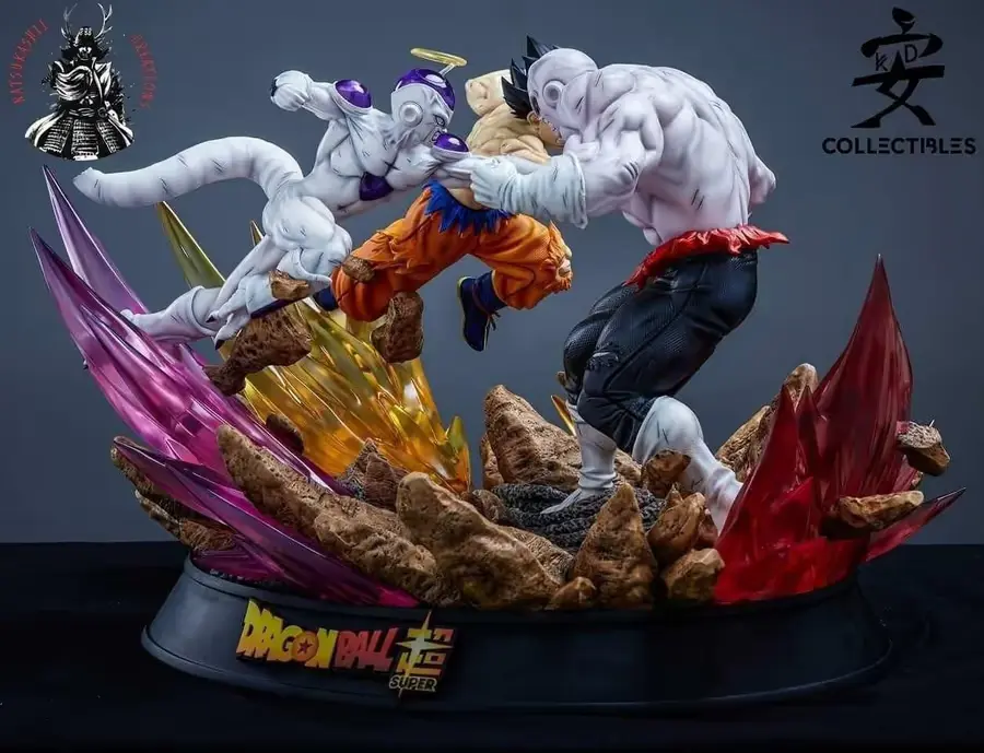 Freezer Goku vs Jiren DBZ Archivo STL OBJ para Impresion 3D