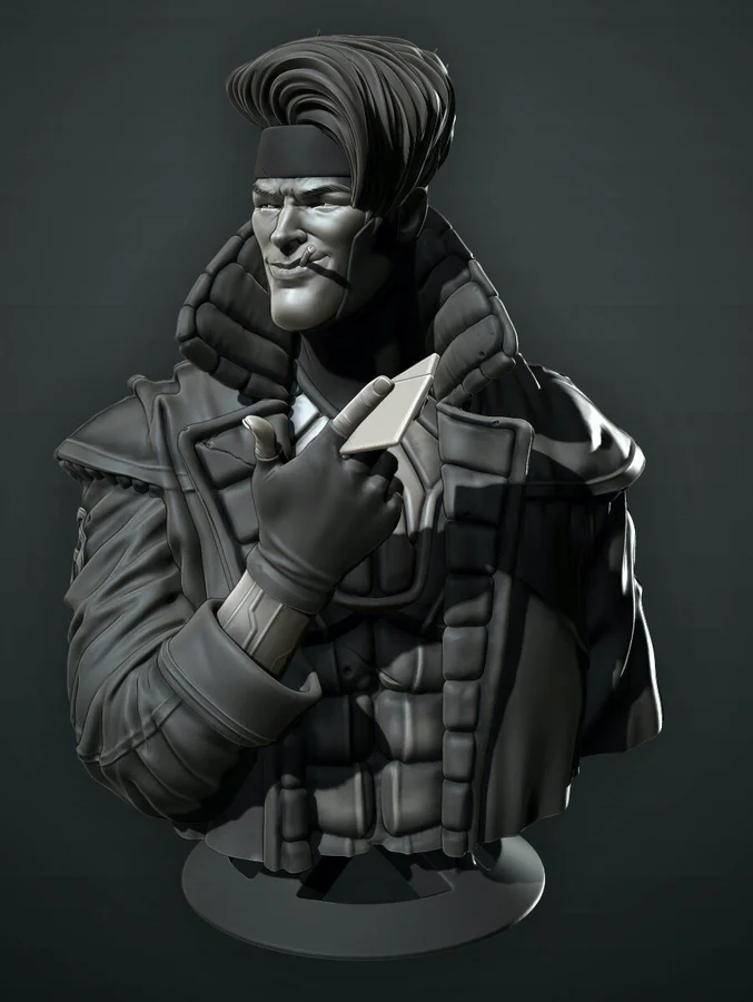 Gambit Bust Archivo STL Impresión 3D