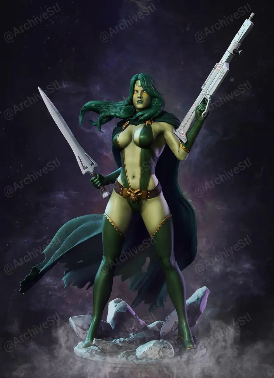 Gamora Guardians Of The Galaxy Archivo STL para Impresion 3D