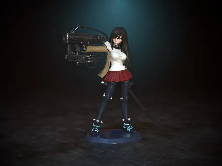 Gantz Reika Shimohira Archivo Stl Para Impresion 3D