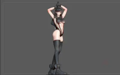 Gantz Reika Shimohira Figurem Archivo Stl Para Impresión 3d
