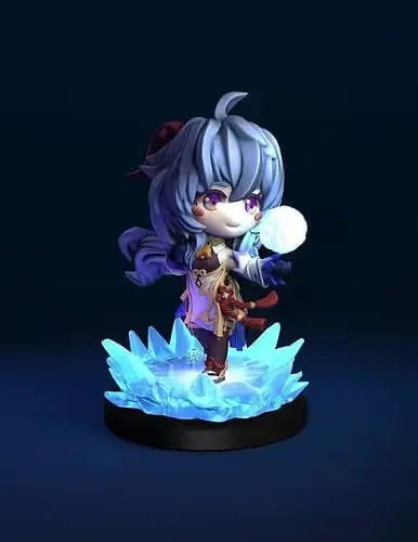 Ganyu Chibi Archivo Stl Para Impresion 3D