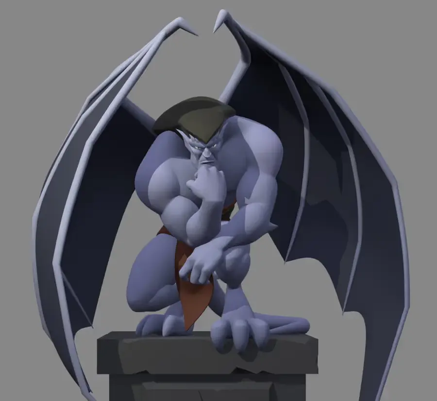 Gargola Archivo STL OBJ para Impresion 3D