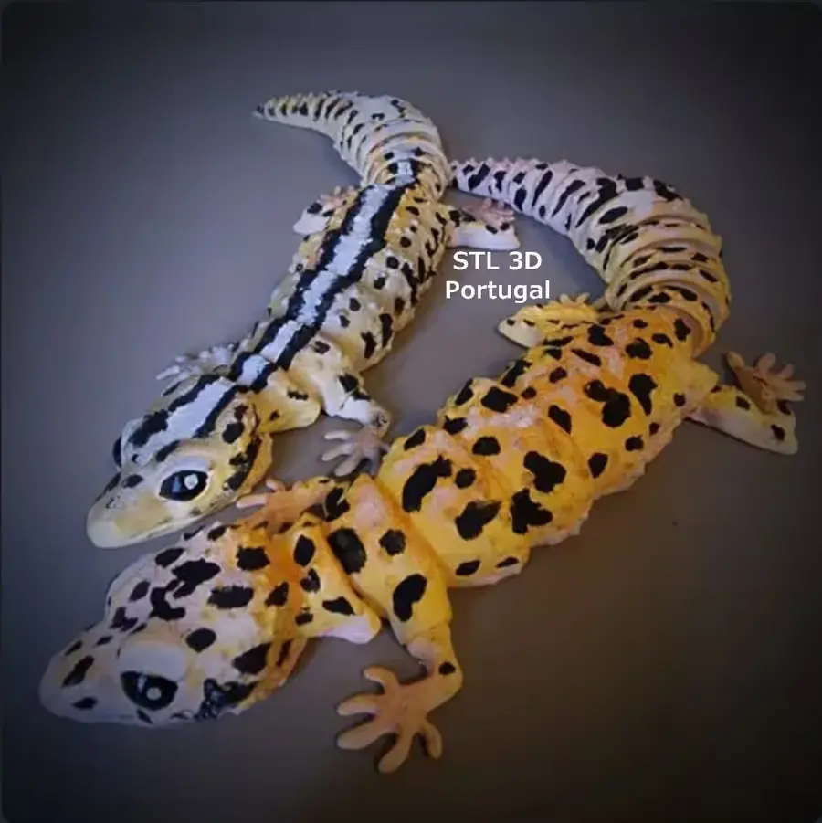 Gecko Archivo Stl Obj Para Impresion 3D