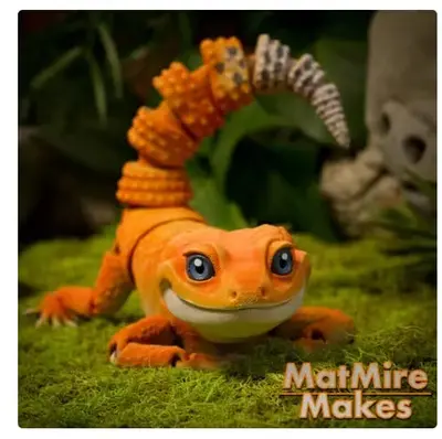 Gecko Flexi Archivo Stl Obj Para Impresion 3D