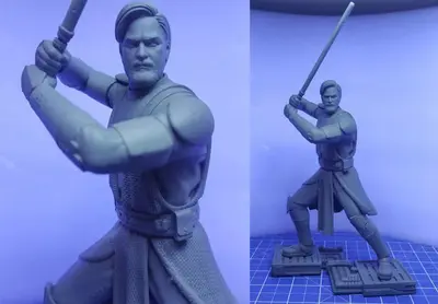 General Obi Wan Star Wars Archivo Stl Para Impresion 3D