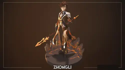 Genshin Impact Zhongli Stl Obj Impresión 3d