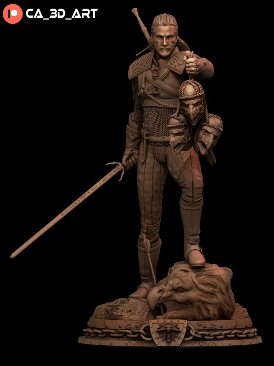 Geralt Archivo Stl Para Impresion 3D