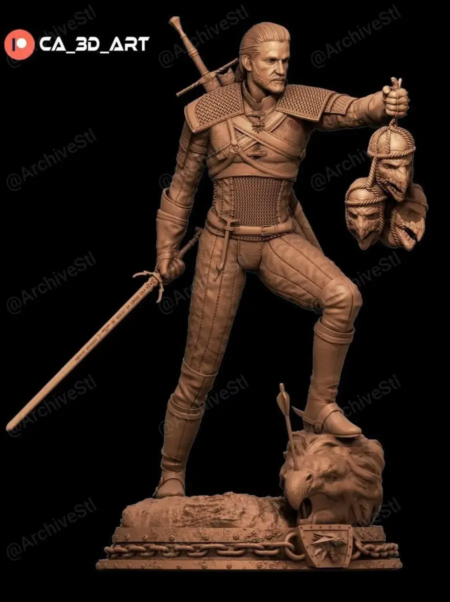Geralt Archivo Stl Para Impresion 3D
