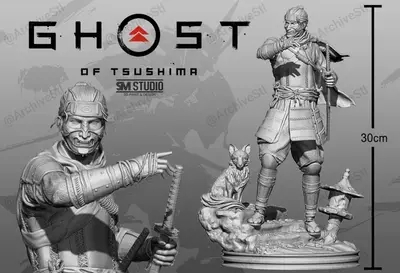 Ghost Of Tsushima Archivo Stl Obj Para Impresion 3D