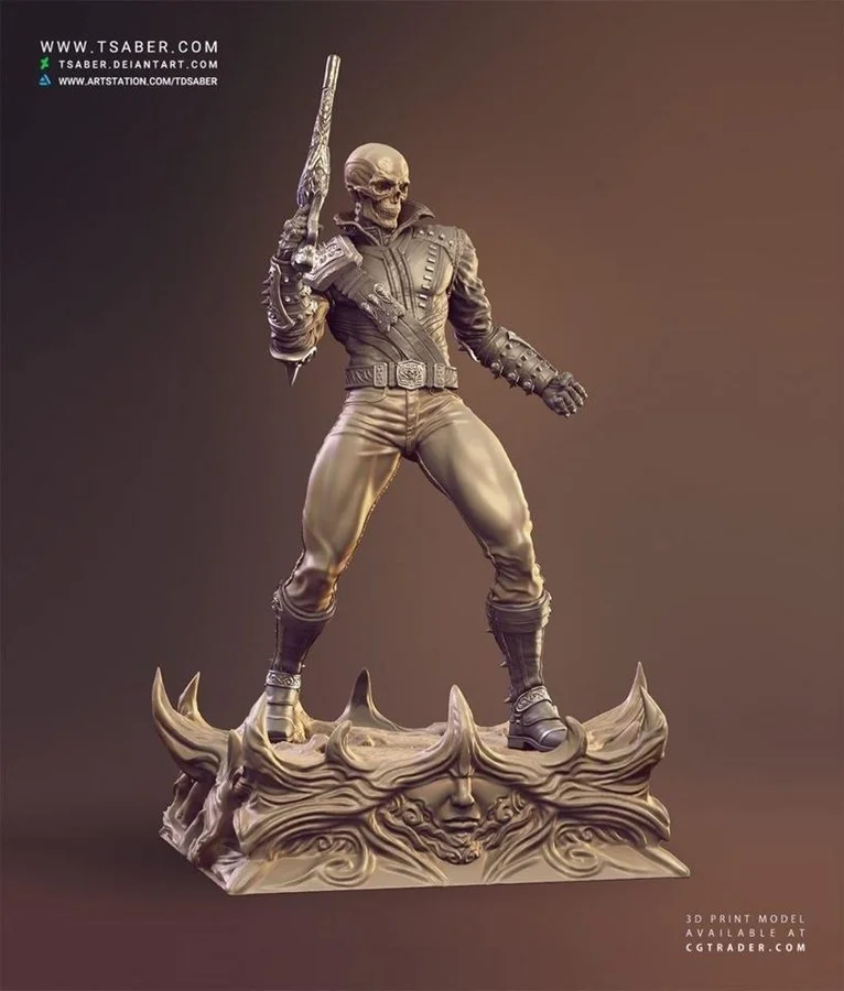 Ghost Rider Archivo STL Impresión 3D