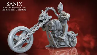 Ghost Rider Stl Archivo Stl Para Impresion 3D