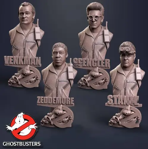 Ghostbusters Bustos Sanix Archivo Stl Para Impresión 3d