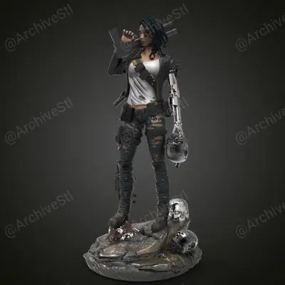 Girl Terminator Archivo Stl Para Impresion 3D