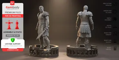 Gladiador Maximus Archivo Stl Para Impresion 3D