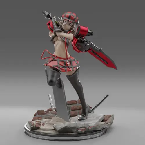 God Eater Alisa Vj Archivo Stl Para Impresión 3d