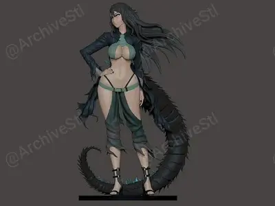 Godzilla Waifu Gojira Archivo Stl Para Impresion 3D