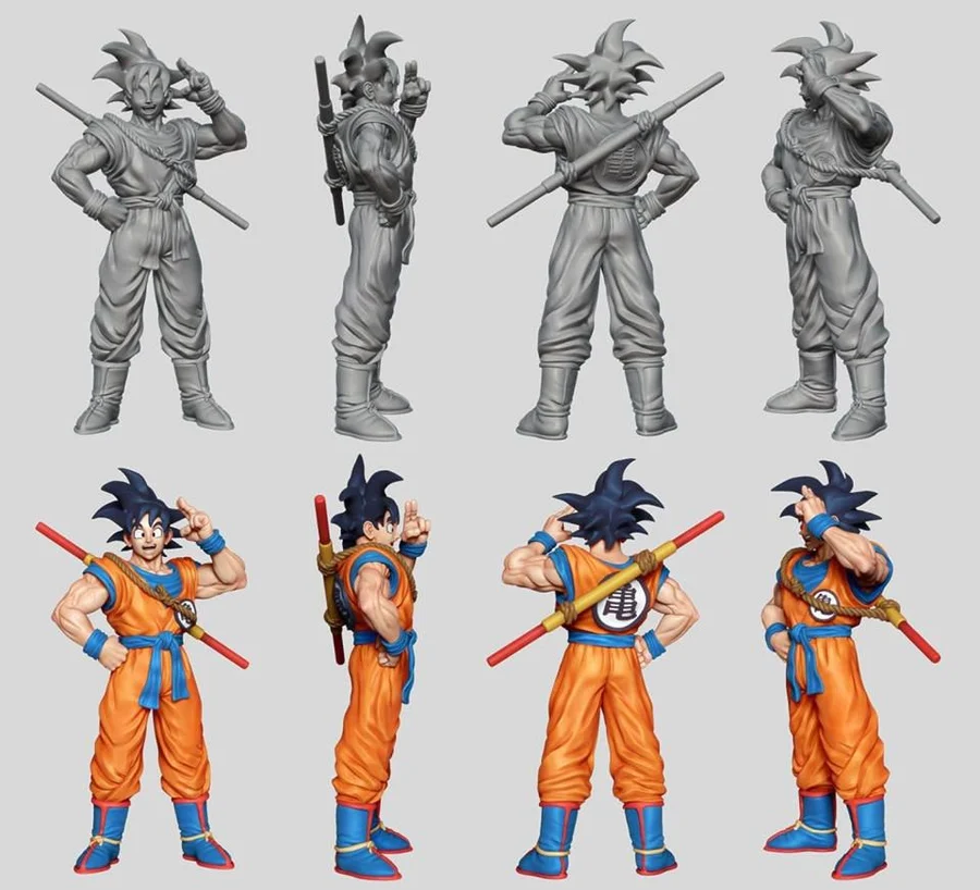 Goku Archivo STL Impresión 3D