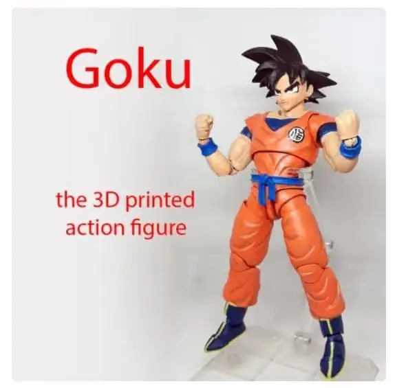 Goku Articulado Stl Archivo Stl Obj Para Impresion 3D
