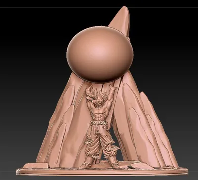 Goku Lamp Archivo STL Impresión 3D