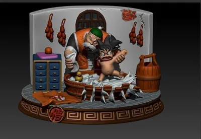 Goku Niño Son Goghan Archivo STL Impresión 3D