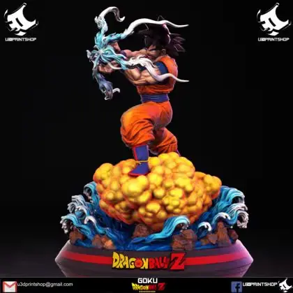 Goku Nube Voladora Dragon Ball Archivo STL para Impresion 3D