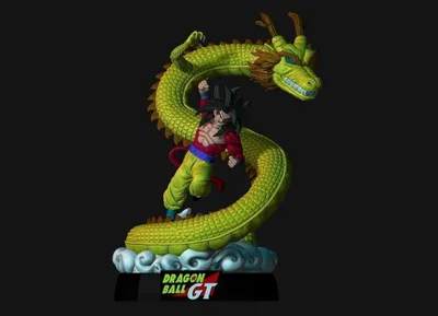 Goku Ssj4 Shenlong Archivo STL Impresión 3D