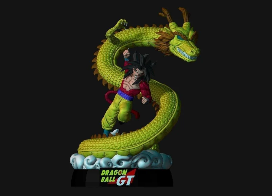 Goku Ssj4 Shenlong Archivo STL Impresión 3D
