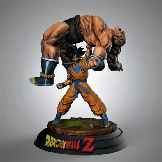 Goku vs Nappa Dragon Ball Archivo STL OBJ para Impresion 3D