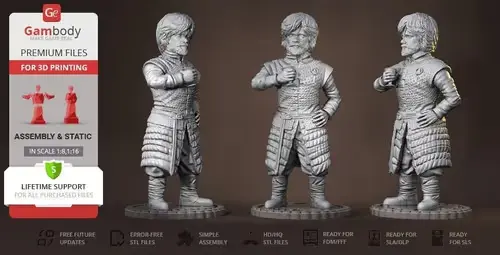 Got Tyrion Gamebody Archivos Stl Impresión 3d