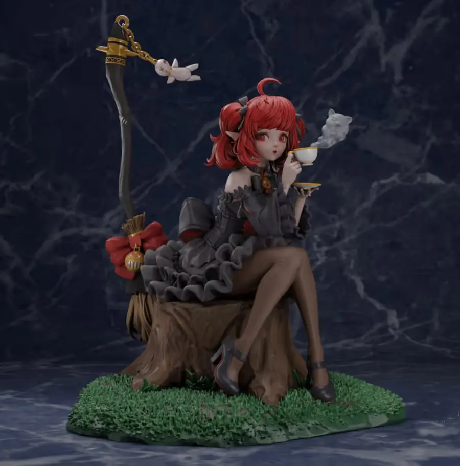 Goth Elf Enchantress Archivo STL OBJ para Impresion 3D