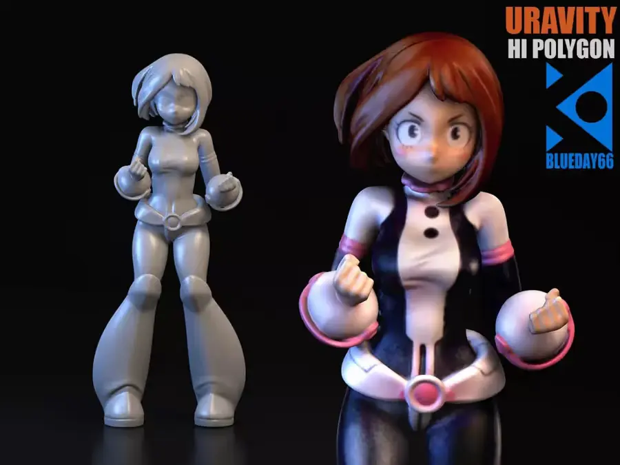 Gravity Ochako Uraraka Archivo Stl Obj Para Impresion 3D